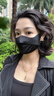 特步（XTEP）防曬口罩男女防曬面罩冰絲防紫外線護臉基尼高顏值騎行面罩高級黑 曬單實拍圖