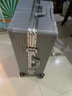 ULDUM行李箱男旅登機箱行箱子鋁框拉桿箱學生小型登機密碼箱皮箱開學季 星耀鉑金鋁框-奢華銀 26英寸 【可托運】 曬單實拍圖