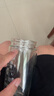 拓進(jìn)雙層中空鋼化玻璃杯摔不爛的保溫水杯茶水分離男士防摔耐高溫 弧度500ml鋼本色0010余生很 曬單實(shí)拍圖