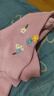 羅蒙（ROMON）法式刺繡冰絲V領(lǐng)針織衫短袖T恤女上衣2023新款夏季百搭純色內(nèi)搭潮 粉色 M 95-105斤 曬單實(shí)拍圖