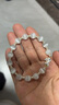 中國(guó)黃金（CHINA GOLD）招財(cái)貔貅足銀手鏈女款轉(zhuǎn)運(yùn)珠手串首飾品情人節(jié)生日禮物送女友愛(ài)人 【今/次日達(dá)】足銀貔貅手串 曬單實(shí)拍圖