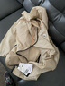 駱駝（CAMEL）冰感防曬防潑防風黑膠帽檐中性防曬衣 A33BATRL139E 海貝色 L 曬單實拍圖