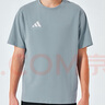 阿迪達(dá)斯 （adidas）t恤男夏季運動透氣輕薄寬松棉短袖 霧霾藍(lán)/白 L  曬單實拍圖
