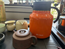 特美刻（TOMIC）保溫壺茶壺智能顯溫燜茶壺陶瓷內(nèi)膽保溫暖瓶送禮禮物 1.5L 橙色 曬單實(shí)拍圖