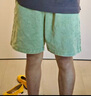 UR2025夏季新款男裝時(shí)尚休閑超寬松松緊腰抽繩短褲UMY650017 草綠 (偏寬松) 30 曬單實(shí)拍圖
