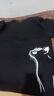 GENIOLAMODEt恤男士夏季純棉透氣寬松貓咪印花圓領(lǐng)短袖男生體恤潮 黑色 L 曬單實拍圖