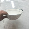 雙耳10英寸綠雙線異型雙耳碗家用陶瓷餐具雙耳湯碗水果碗 1只10英寸綠色雙耳碗 曬單實拍圖