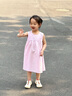史努比女童連衣裙2025夏季新款洋氣兒童無(wú)袖背心裙子女孩夏裝紫色公主裙 紫色 90 建議身高80-90cm 曬單實(shí)拍圖