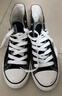 回力（Warrior）帆布鞋女春秋新款學(xué)生小白鞋百搭平底高幫板鞋韓版情侶潮鞋休閑鞋 473黑色 39 曬單實(shí)拍圖