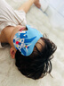 甜甜仔兒童眼罩男女童遮光助睡眠學生午睡專用睡覺護眼 藍色機械龍  曬單實拍圖
