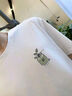 名創(chuàng)優(yōu)品（MINISO）純棉t恤男夏季2025新款衣服青少年親膚透氣時尚寬松大碼冰感短袖 白色(生機胸標(biāo)) L 175 (名創(chuàng)優(yōu)品 品控嚴(yán)格) 曬單實拍圖