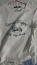 森馬（Semir）短袖t恤女短款修身可愛小狗印花2025夏裝新款正肩辣妹顯瘦打底衫 本白10102 S 曬單實拍圖