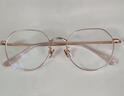 蔡司鏡片 眼睛近視 純鈦鏡框 可配度數 玫瑰金 視特耐1.67防藍光 曬單實(shí)拍圖