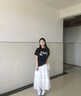 MR.KA白色蛋糕裙2025夏季高腰a字芭蕾風(fēng)裙子小個(gè)子蕾絲半身裙女長(cháng)裙 白色【款】 常規 L 【建議110-120斤】 曬單實(shí)拍圖