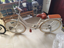 飛鴿（FLYING PIGEON）自行車成人通勤車自行車學(xué)生單車成人自行車通勤自行車女士自行車 頂配奶油米|單速|(zhì)一體輪+禮包 26寸適合160-185cm 曬單實(shí)拍圖