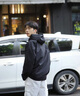 花花公子（PLAYBOY）夾克男外套上衣男士秋冬季新款純色商務(wù)中青年春秋連帽休閑 2186黑色 XL （121斤-135斤） 曬單實(shí)拍圖