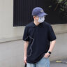 GXG男裝 側(cè)邊花卉刺繡設(shè)計(jì)翻領(lǐng)polo男上衣 24夏 黑色 175/L 曬單實(shí)拍圖