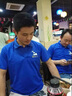 藍(lán)之旺 工作服定制印字印logo夏季工衣男短袖polo文化衫t恤訂做4S店工裝 A款【40支索羅納230g抗皺】藏青 XL 曬單實(shí)拍圖