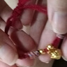 曼卡龍黃金足金前程無憂手繩手鏈編繩女禮物盤纏5D金定價兒童款 事事如意-好事發(fā)生手繩 曬單實拍圖