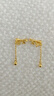 周六福輕婚嫁系列蝴蝶結(jié)黃金耳墜女生日禮物計價A0912513 一對 約1.96g 曬單實拍圖