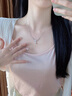 法蔻鉑金項鏈女生2025新款高級感輕奢小眾白金吊墜生日禮物送女友 紫藤花開(kāi)項鏈-品牌禮盒 曬單實(shí)拍圖