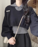 韓璐嬌（hanlujiao）秋季連衣裙女裝2025新款搭配一整套學(xué)院風(fēng)小個(gè)子減齡穿搭裙子套裝 黑色套裝【三件套】 M 【建議96-108斤】 曬單實(shí)拍圖