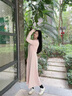 zauo涼感防曬裙女防曬衣長款夏季全身防曬長裙 紫色 S 曬單實(shí)拍圖