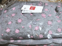 北極絨中老年三層夾棉套裝女士純棉保暖內(nèi)衣加厚加棉居家服秋冬棉襖棉褲 灰色（夾棉套裝） XL （建議95-120斤） 曬單實(shí)拍圖