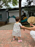happyology英國(guó)碎花小清新夏裝款嬰幼童女寶寶純棉印花連衣裙 后花園印花 86 (86cm) 曬單實(shí)拍圖