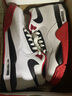 耐克（NIKE）男鞋秋季新款運動(dòng)鞋AIR FLIGHT 89氣墊休閑鞋AJ4兄弟款實(shí)戰籃球鞋 經(jīng)典中幫白紅黑/AJ4兄弟款/熱賣(mài) 44 曬單實(shí)拍圖