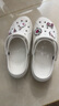 crocs卡駱馳貝雅云彩女士洞洞鞋|208186 白色-100 37/38(240mm) 曬單實(shí)拍圖