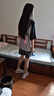 果殼（Gukoo）睡衣情侶夏季迪士尼聯(lián)名新款插肩袖米奇男家居服套裝女 銀灰女 M 曬單實(shí)拍圖