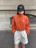 KAMA卡瑪戶外短款外套女夏秋季登山服新款防曬衣辣妹風(fēng)棒球服潮流上衣 橙色（夏款） S 曬單實拍圖