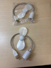 以舟usb風(fēng)扇大風(fēng)力車(chē)載電風(fēng)扇充電寶手機辦公室電腦新款靜音小風(fēng)扇 蛇形可折疊風(fēng)扇：白色 2個(gè)裝 曬單實(shí)拍圖