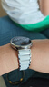 watchbond適用華為手表gt5pro陶瓷表帶gt5丨watch5女款41mm流線型gt4五珠陶瓷智能gt5pro女士18mm白陶瓷腕帶 真陶瓷【gt5pro同款三珠流線】銀白-蝴蝶扣 GT5/5 曬單實(shí)拍圖