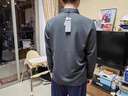 啄木鳥（TUCANO）長袖t恤套裝男春秋季商務(wù)經(jīng)典翻領(lǐng)polo衫長褲倆件套男裝 黑色XL 曬單實拍圖