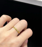 周大福 碎碎冰碎金金黃金戒指(工費460)13號約5.25g EOF1277七夕 曬單實拍圖