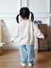 幼歌（YOUGE）嬰幼兒秋季新款純棉毛衣小花燈籠褲套裝柔軟親膚兩件套淺杏毛衣90 cm 曬單實(shí)拍圖