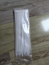 畢亞茲 扎帶 自鎖式理線束線帶捆扎綁帶電腦主機(jī)裝機(jī) 3.6*300mm小號(hào)白色尼龍國標(biāo)品質(zhì)收緊禁錮器100根/包 曬單實(shí)拍圖
