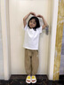 G.DUCKKIDS小黃鴨兒童拖鞋奶龍2025新款夏季男女童舒適輕便浴室防滑外穿涼拖 黃色【奶龍】 32 -33 鞋內(nèi)長約21.5cm 曬單實拍圖