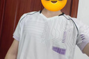 曇蓓漫羽毛球服套裝男女速干衣情侶運動(dòng)比賽服短袖防走光短褲裙訓練隊服 羽你同行【男款】白色+白短褲 L 曬單實(shí)拍圖