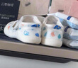 愛(ài)貝迪拉（AIBEDILA）學(xué)步襪寶寶學(xué)步鞋涼鞋嬰幼兒鞋子男夏季兒童軟底防滑女寶鞋 夏季網(wǎng)布學(xué)步鞋-冰藍(lán)小熊 17 【內(nèi)長(zhǎng)13cm】 曬單實(shí)拍圖