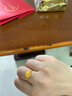 中國(guó)黃金（CHINA GOLD）黃金戒指女999足金拉絲小方糖開(kāi)口戒指七夕情人節(jié)禮物送女友老婆 小方糖戒指金重約2.6g*臻愛(ài)禮盒 曬單實(shí)拍圖