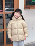 高梵兒童羽絨服黑金5.0鵝絨服男女童寶寶輕薄短款面包服保暖羽絨外套 YT芝士米 120 【充絨量101g】 曬單實拍圖
