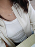 伊燦冷淡風微笑彎彎項鏈女2025年新款爆款高級感輕奢小眾鎖骨頸鏈配飾 冷淡風微笑彎彎項鏈女 曬單實拍圖