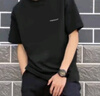 勒普萊純棉短袖t恤男夏季潮牌美式休閑百搭打底衫青年半袖寬松大碼體恤 黑色 M 【建議105斤-120斤】 曬單實拍圖