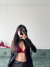 紅色內(nèi)衣女2025蛇年本命年前扣美背三角杯小胸聚攏深v性感文胸罩 酒紅色 單件 S 推薦70A 70B 的小姐姐 曬單實(shí)拍圖