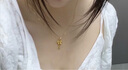 周大生黃金星語(yǔ)蝴蝶結(jié)吊墜項(xiàng)鏈掛墜硬金節(jié)生日禮物送女友 星語(yǔ)蝴蝶結(jié)掛墜-贈(zèng)銀鏈 0.45g 曬單實(shí)拍圖