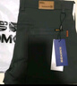 羅蒙（ROMON）休閑褲男寬松2025秋冬季直筒褲子男士商務(wù)百搭男褲 黑色 33 曬單實(shí)拍圖