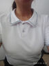 紅蜻蜓優(yōu)雅POLO領(lǐng)T恤女織帶拼接夏季新款純色簡(jiǎn)約氣質(zhì)通勤上衣 白色短袖 2XL 建議135-150斤 曬單實(shí)拍圖